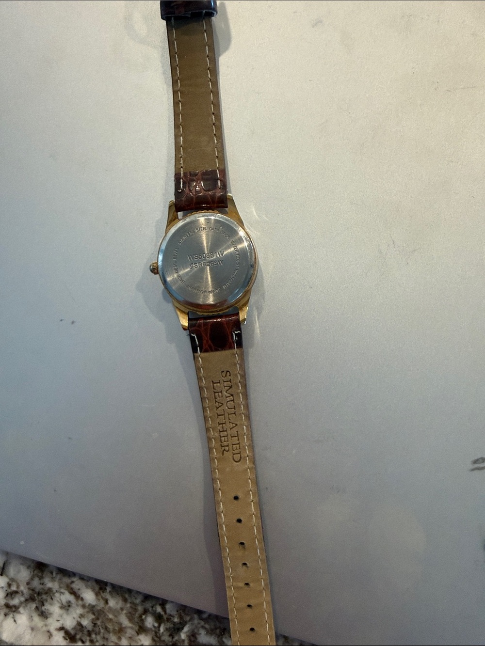 Classic Women's Moonphase Watch with Brown Leather Strap - Picture 2 of 4